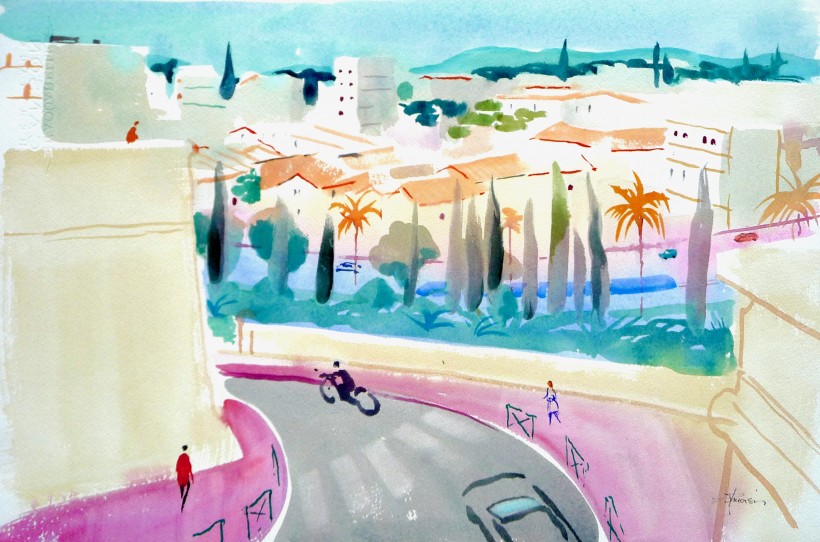 aquarelle à Montpellier