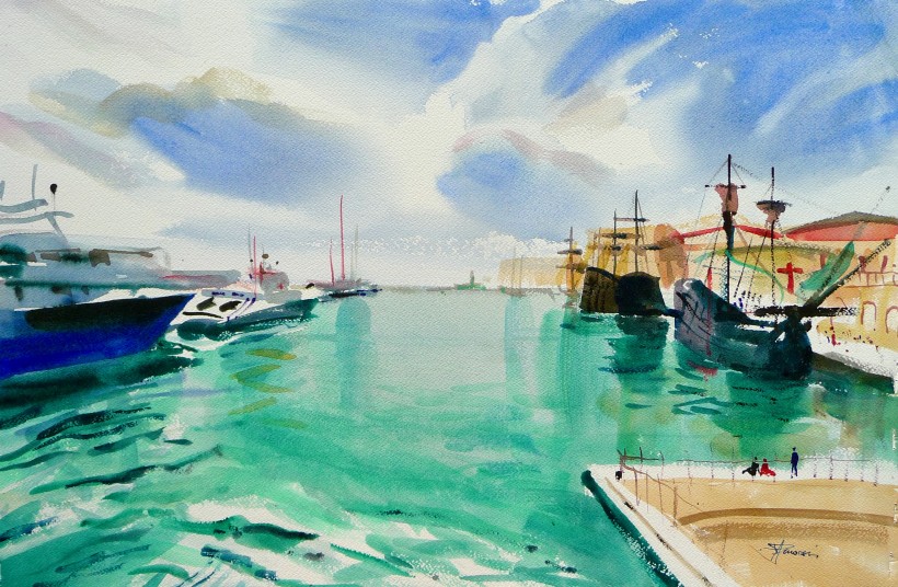 aquarelle à Sète