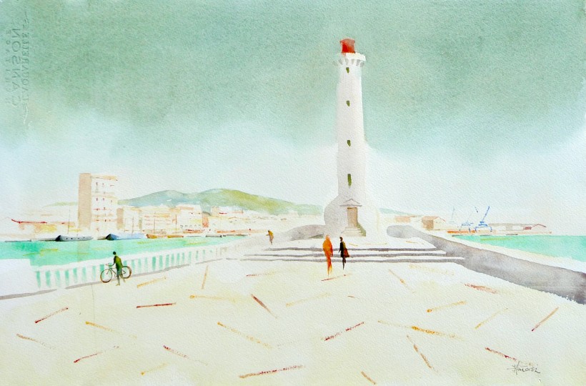 aquarelle à Sète