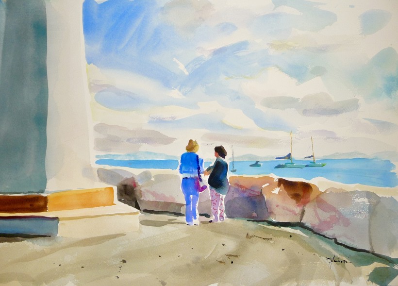Aquarelle à Hyères