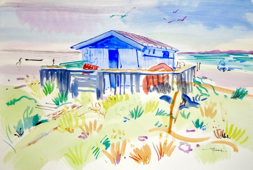 aquarelle à Sète