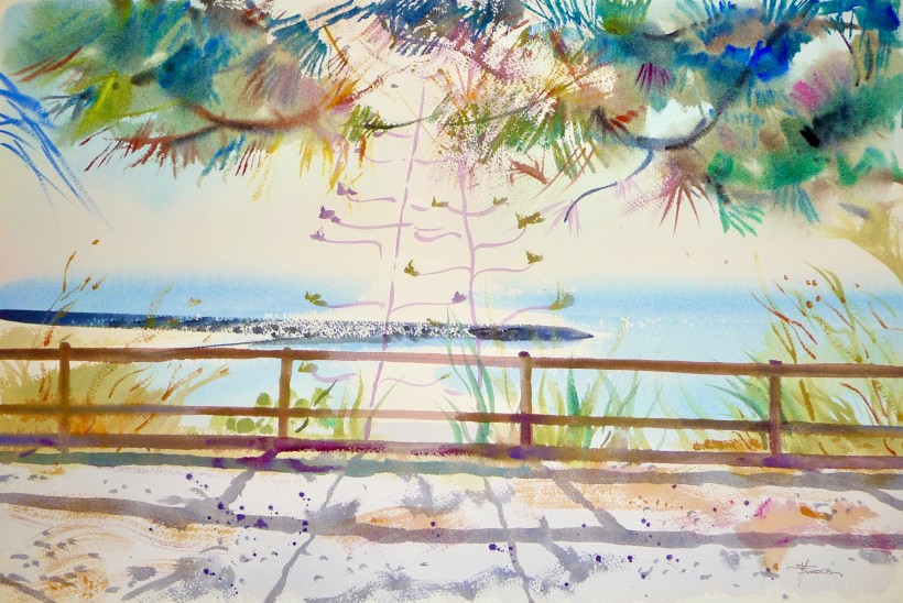 aquarelle à Sète
