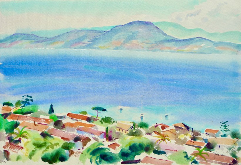 aquarelle à Hyeres