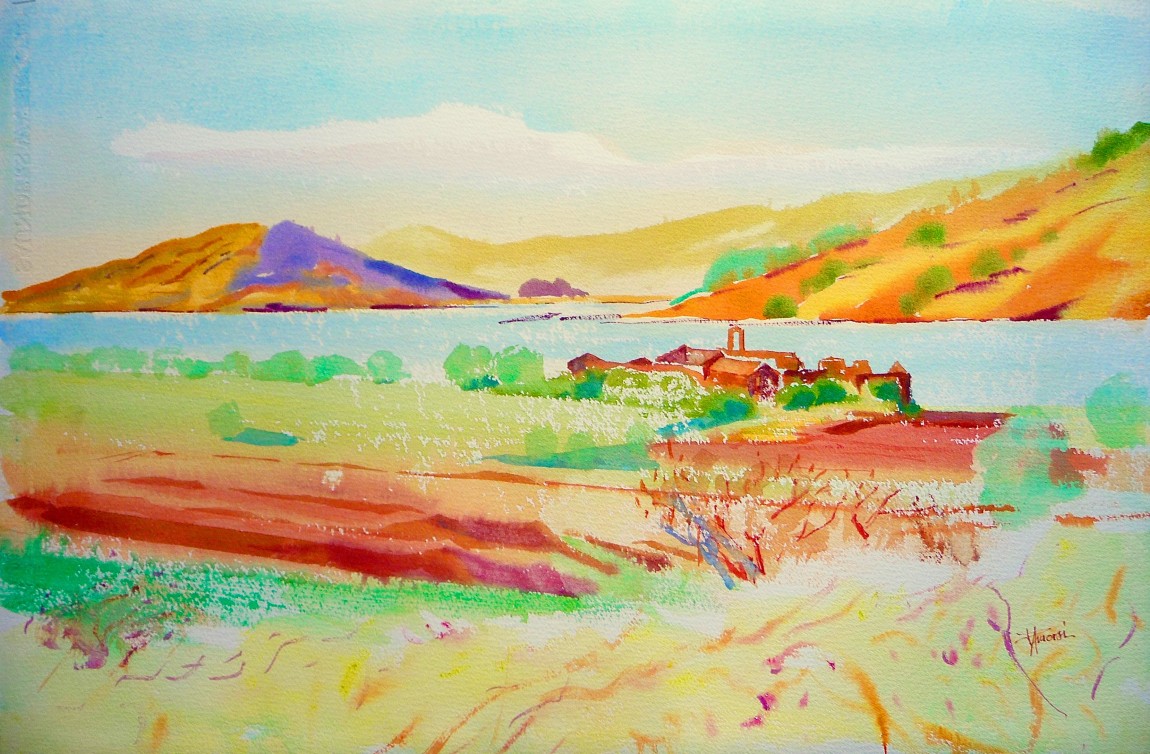 Aquarelle paysage